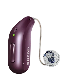 Oticon Reveal Oticon Reveal hearing aid in Deep Plum